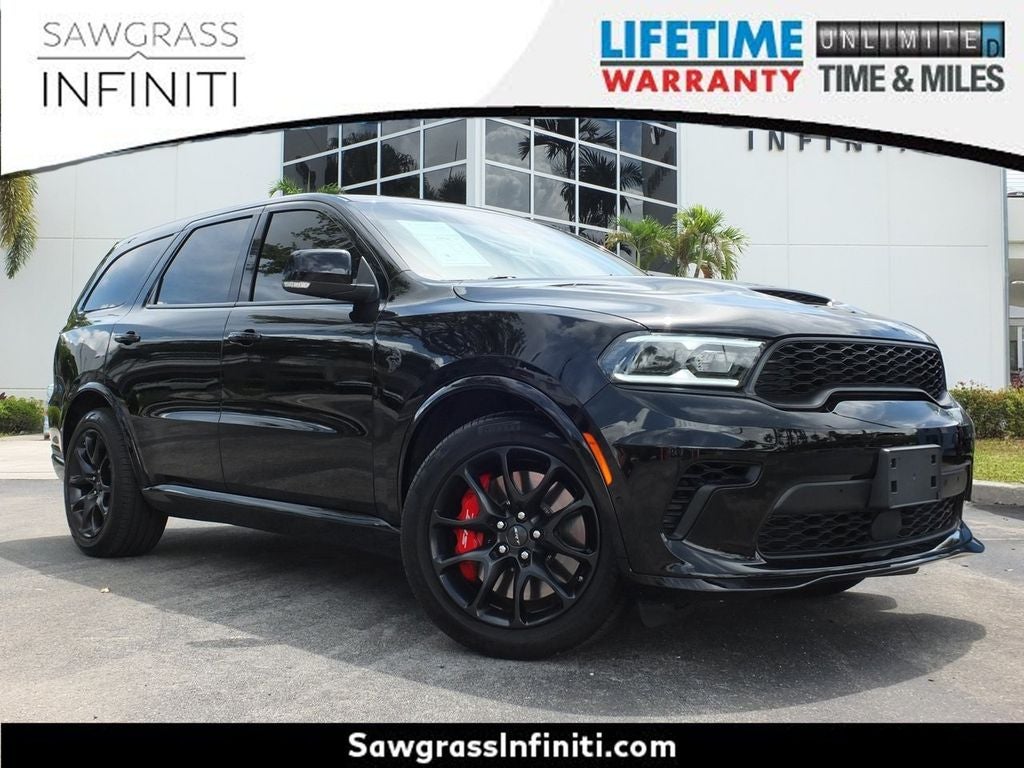 2023 Dodge Durango SRT Hellcat Premium in Black Clearcoat — front three-quarter view