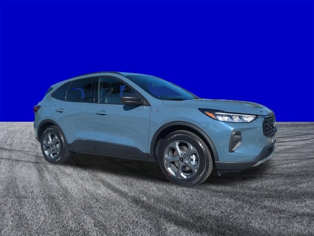 2026 Ford Escape ST-Line in Vapor Blue — front three-quarter view