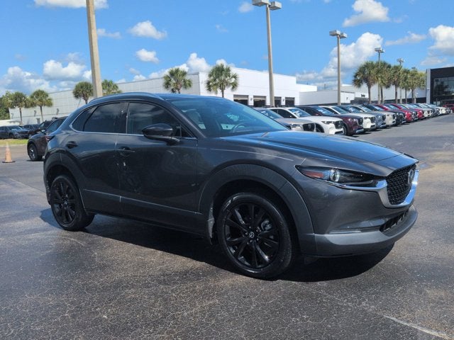 2022 Mazda Mazda CX-30 2.5 Turbo Premium Plus Package in Machine Gray Metallic — front three-quarter view