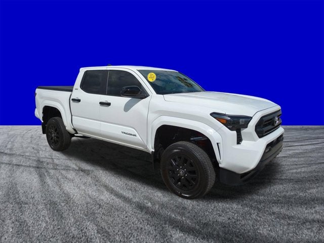 2025 Toyota Tacoma SR5 2.5in Factory Lift in Ice — front three-quarter view