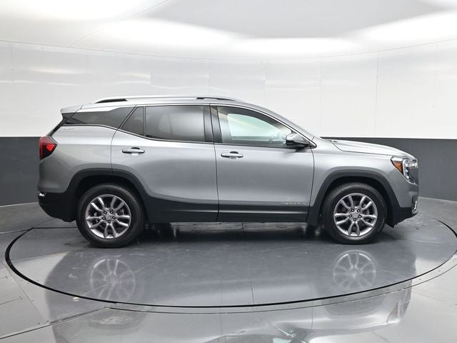 2024 GMC Terrain SLT in Sterling Metallic — front three-quarter view