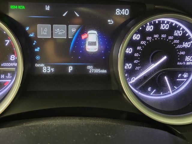 2023 Toyota Camry XLE in Wind Chill Pearl — front three-quarter view