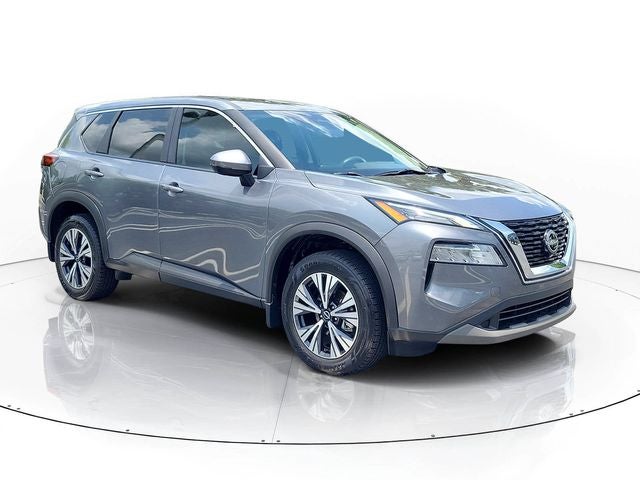 2023 Nissan Rogue SV in Gun Metallic — front three-quarter view