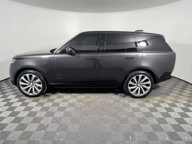 2023 Land Rover Range Rover SE in Carpathian Gray Premium Metallic — front three-quarter view
