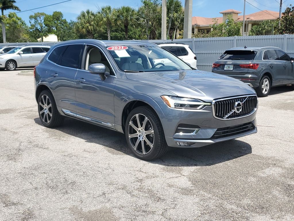 2021 Volvo XC60 T5 Inscription in Osmium Gray Metallic — front three-quarter view