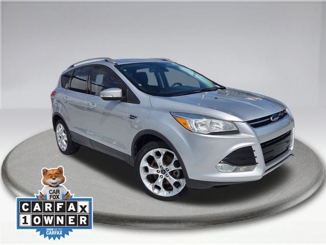 2016 Ford Escape Titanium in Ingot Silver — front three-quarter view