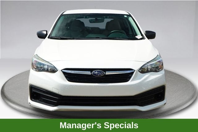 2020 Subaru Impreza Base in Crystal White Pearl — front three-quarter view