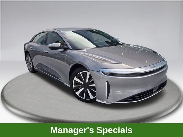 2024 Lucid Air Touring in Quantum Gray Metallic — front three-quarter view