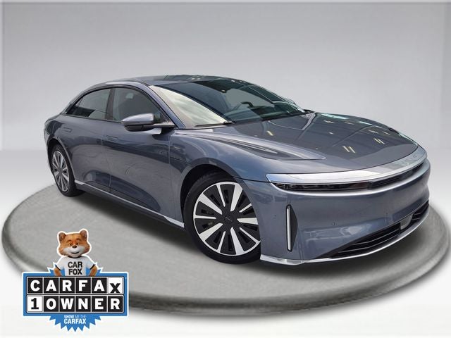 2024 Lucid Air Touring in Cosmos Silver Metallic — front three-quarter view