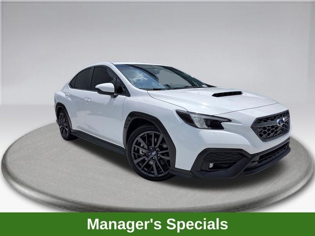 2022 Subaru WRX Premium in Ceramic White — front three-quarter view