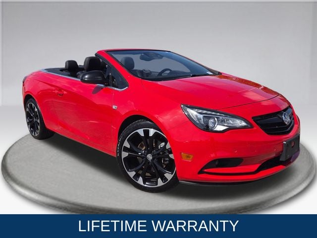 2018 Buick Cascada Sport Touring in Sport Red — front three-quarter view
