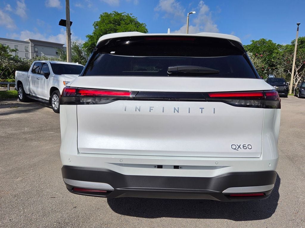 2027 INFINITI QX60 — rear three-quarter view