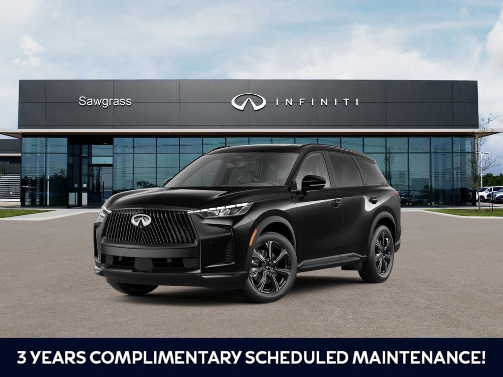 2027 INFINITI QX60 Autograph in Mineral — front three-quarter view